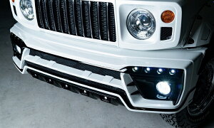 ロウェンジムニーシエラ JB74 フロントバンパー FRP 素地 LEDスポットカラー:ブルー