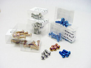 エーティーシー ジェイルートウエストTITANUM RACING BOLT M5x16mm 6pcs set BLUE