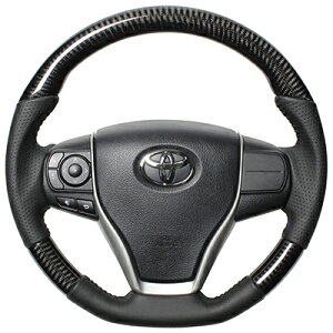 レアルエスクァイア 80系 2014/10〜 ステアリング ブラックカーボン ブラックステッチ
