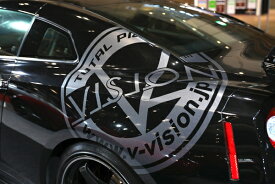 ブイビジョン丸ロゴステッカー 60センチ・80センチタイプ 60センチ ホワイト