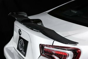 ルーフ / クール86 ZN6 KUHL RACING&HYBRID スワンネック GTウイング ロングタイプ カーボン+ブラッククロームステー