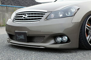 ジェイユニットフーガ Y50 前期 M lline フロントバンパー ネット・センターリップ付