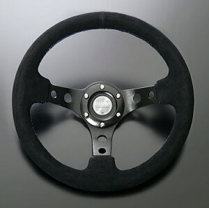 フォーチュンD1 SPEC DEEP70 ステアリング バックスキンタイプ ステッチカラー:ブルー 径:33φ