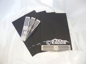 ロードハウス汎用 KADDIS マッドフラップ Sサイズ ブラック