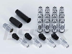 エセックスCRS シーアールエス M12×P1.25 2ピースシェルナット ミドルタイプ ローレット 5穴 20本入り シルバー