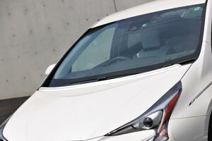 ノブレッセ汎用ボンネットスポイラー タイプA 50系プリウス 塗装済 スーパーホワイトII (040)