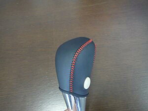 エアーズロックジャパンエクストレイル T32 シフトノブ本革巻き替えキット ブラック/ブラック/ブルー