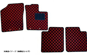 シュピーゲルスクラムワゴン DG17W (H27.03-) AT車 フロアマット チェック柄 オレンジ