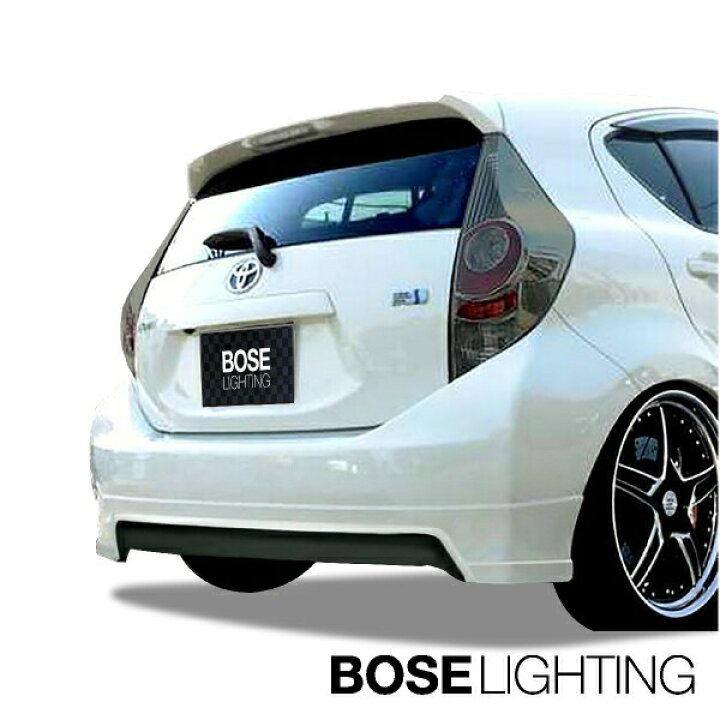 楽天市場 送料無料 個人宅配達可能 アクア 10系 前期 リアハーフスポイラー リアスポイラー リア単品 エアロパーツ カスタムパーツ リアスポイラー 未塗装 エアロパーツ オートパーツts