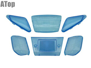 JOG50 ジョグ50 3KJ 社外品 ヘッドライト フロントウインカー テール リアウインカー ブルー レンズセット カスタム パーツ