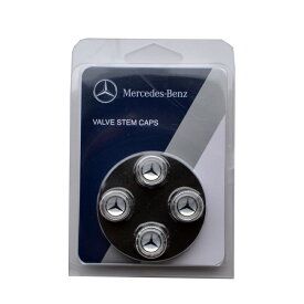 メルセデスベンツ 純正品 Mercedes Benz 全車種 全年式適合 エンブレム入り エアバルブキャップ シルバー