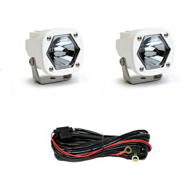 LED ライト S1シリーズ Laser レーザースポットライト 2個 本体カラー ホワイト BajaDesigns バハデザイン 正規品