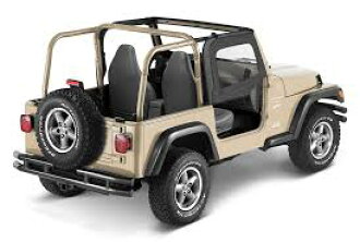 Bestop べ Stop Software Upper Door For The Software Top With Steel Half Door Jeep Wrangler Jeep Wrangler 1997 2006 Years Black Diamond