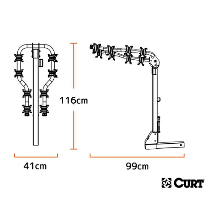 楽天市場】CURT 正規品 Premium プレミアム ヒッチマウントバイク 