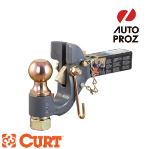 CURT ���K�i SECURELATCH ���V�[�o�[�}�E���g 2-5/16�C���`�{�[���t�� �s���g���q�b�` 2�C���`�p ���[�J�[�ۏؕt �y���r���[�Ńq�b�`�s���v���[���g�z