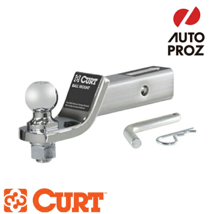 楽天市場】CURT 正規品 トレーラーヒッチ用 ボールマウント＋2インチ  
