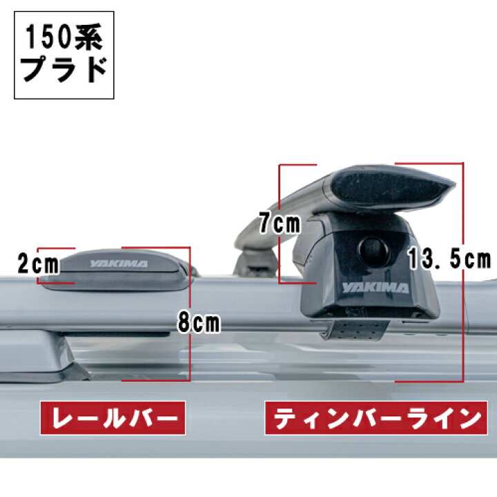 楽天市場】YAKIMA 正規品 ベースキャリア トヨタ 150系  