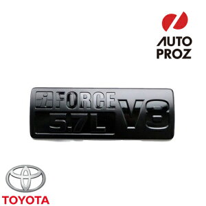 USトヨタ 純正品 TOYOTA タンドラ 2014-2021年式 TRD Proシリーズ iFORCE V8 5.7L ブラック エンブレム 左側