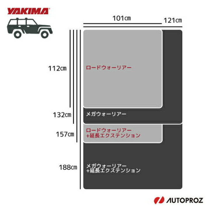楽天市場】YAKIMA 正規品 ロードウォーリアー エクステンション/延長 