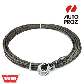 WARN 正規品 ウインチケーブル フック付き 8mm×22m