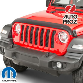 USジープ/MOPAR 純正品 JEEP JLラングラー JTグラディエーター バグガード/フッドプロテクター スモークティント 穴あけ不要