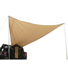 Smittybilt 正規品 トレイルシェード 背面タイヤ取付用 カーキ オーニング タープ 収納式