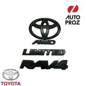 USトヨタ 純正品 TOYOTA RAV4 リミテッド AWD 2019年式以降現行 ブラックアウト エンブレム オーバーレイ