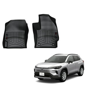 フロアマット トヨタ カローラ クロス ハイブリッド 2WD 2021年以降現行 1列目 右ハンドル用 フロアライナー ブラック WeatherTech ウェザーテック 正規品