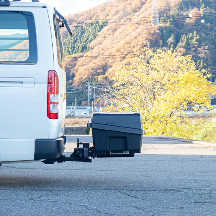 楽天市場】ヒッチキャリアベース カーゴボックス トヨタ ハイエースに 