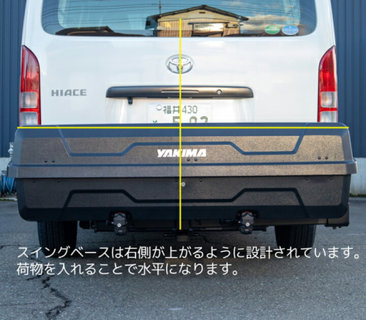 楽天市場】ヒッチキャリアベース カーゴボックス トヨタ ハイエースに 
