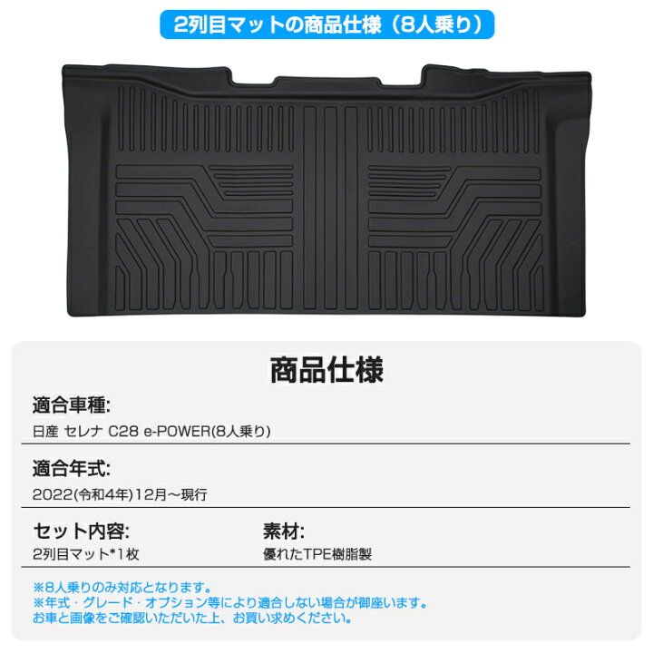 楽天市場】autorder ニッサン セレナ c28 フロアマット 新型 セレナ 