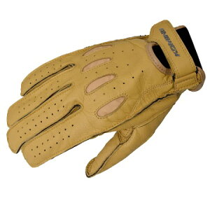 コミネ(KOMINE) GK-161 ヴィンテージショートレザーグローブ Beige Mサイズ