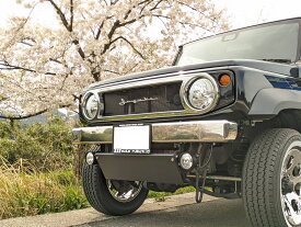 ステンレス製オールドスクールフロントバンパー スキッドプレート付き 新型ジムニー オートルビーズ jimny【 JB64/JB74/JC74 】
