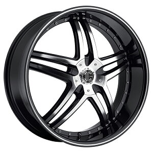 2CRAVE No.17 Black Diamond 18x7.5J Offset +45 PCD 4x100 �n�u�a 74mm �z�C�[��4�{�Z�b�g