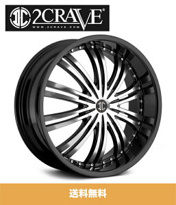 2CRAVE No.1 GlossyBlack/Machined Face 16x7J Offset +45 PCD 4x100 �n�u�a 72mm �z�C�[��4�{�Z�b�g (��������)