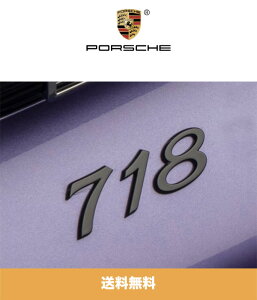 |VFi718jfp Gu }bgubNu718vPorsche "718" Emblem in Matte Black ()