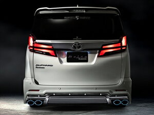 アルファード 30系 後期 Belta リアバンパースポイラー V1 塗装取付込