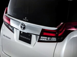 アルファード 30系 前期 EL/G/Xグレード リチェルカート リアゲートウイング FRP製 塗装済 シルバーメタリック (1F7) 取付込