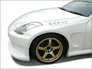 フェアレディZ Z33 エアロフェンダー 塗装取付込