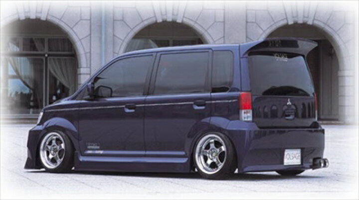 H81 EKワゴン リアバンパー エアロ 社外 ヴォルサージュ 黒