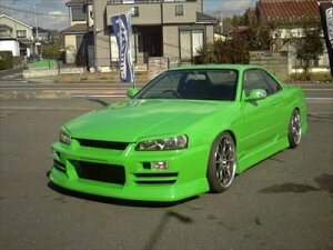 R34 スカイラインクーペ フロントバンパー 塗装済み