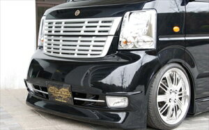 エブリイワゴン DA64 黒死蝶 フロントバンパースポイラー(グリル一体式) 塗装取付込