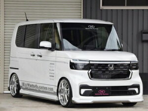 JF5 / JF6 N-BOX カスタム GLANZ フロントハーフスポイラー メーカー塗装品 NH883P プラチナホワイトパール 取付込