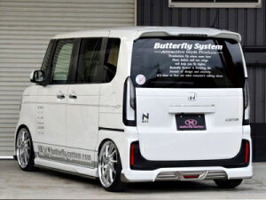 JF5 / JF6 N-BOX カスタム GLANZ リアハーフスポイラー メーカー塗装品 B610M ミッドナイトブルービームメタリック 取付込