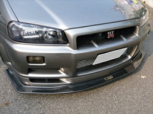R34 GTR レーシングフロントリップ ディフューザー カーボン 平織 タイプ