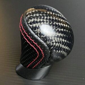 30系 レクサス IS Fスポーツ カーボンorブラックディンプルレザー&レッド+レッドステッチ シフトノブ