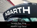 ABARTH 595/695 core OBJ 可変リアウイング装着車専用 ABARTH ロゴデカール