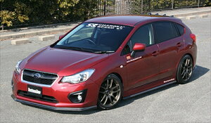 インプレッサ スポーツ 5d GP# A/B エアロ 3点セット 純正サイドステップ装着車 カーボン製 クリア塗装済み