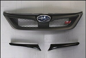 インプレッサ WRX STI GV# C型 4door BottomLine フロントグリルフィニッシャー カーボン製 クリア塗装済み