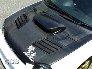 インプレッサ GD系 A/B型 ボンネット カーボン製 ダクト付 クリア塗装済み